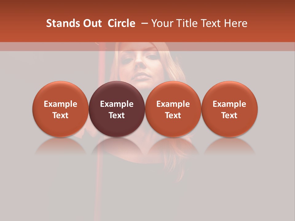 Girl Sensual Pretty PowerPoint Template