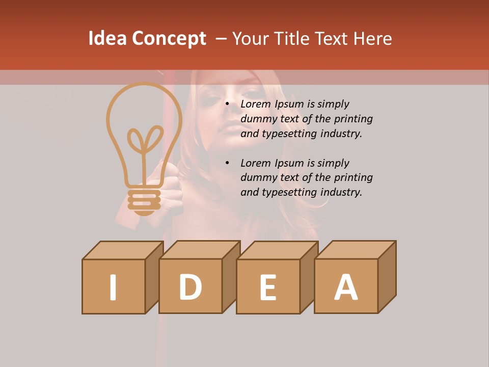 Girl Sensual Pretty PowerPoint Template