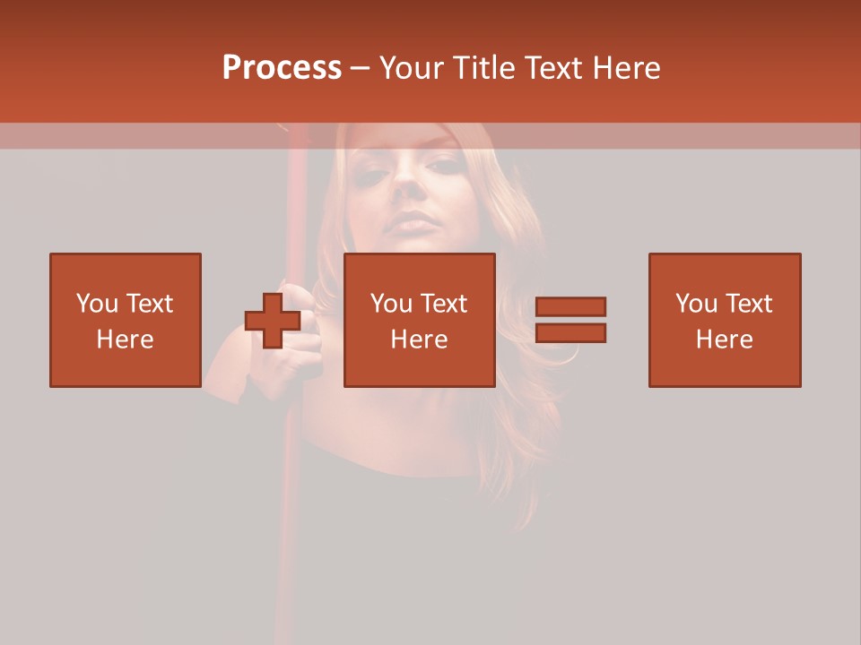 Girl Sensual Pretty PowerPoint Template
