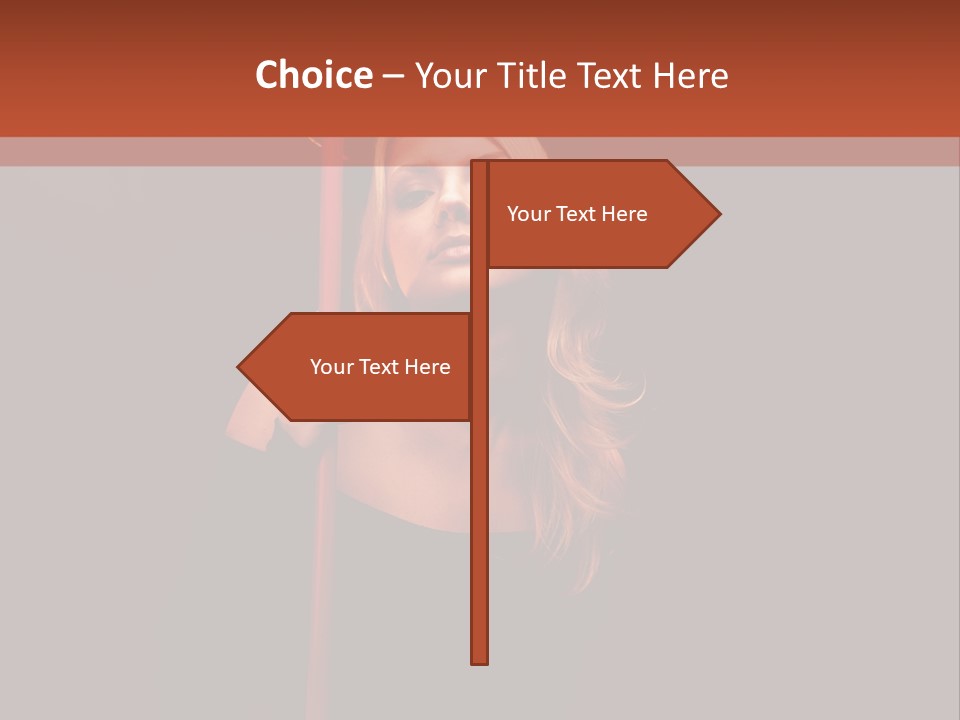 Girl Sensual Pretty PowerPoint Template