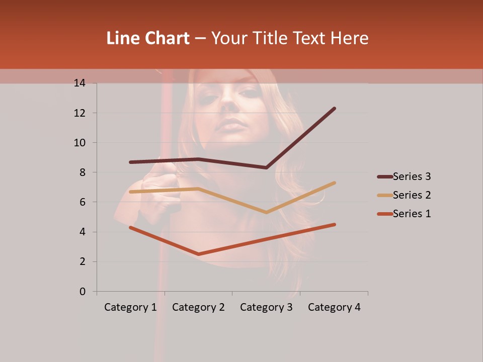 Girl Sensual Pretty PowerPoint Template