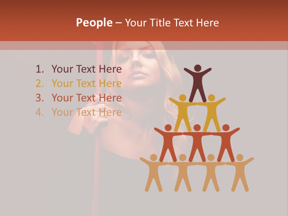 Girl Sensual Pretty PowerPoint Template