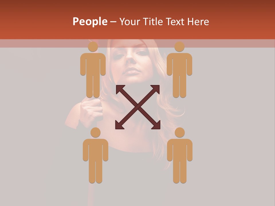 Girl Sensual Pretty PowerPoint Template