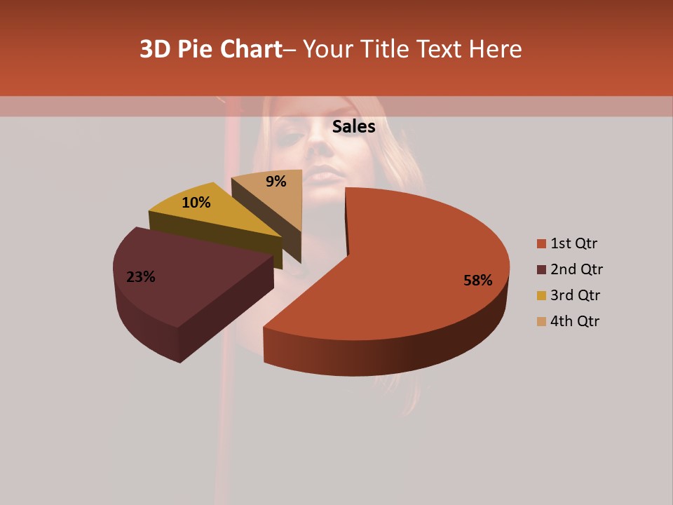 Girl Sensual Pretty PowerPoint Template