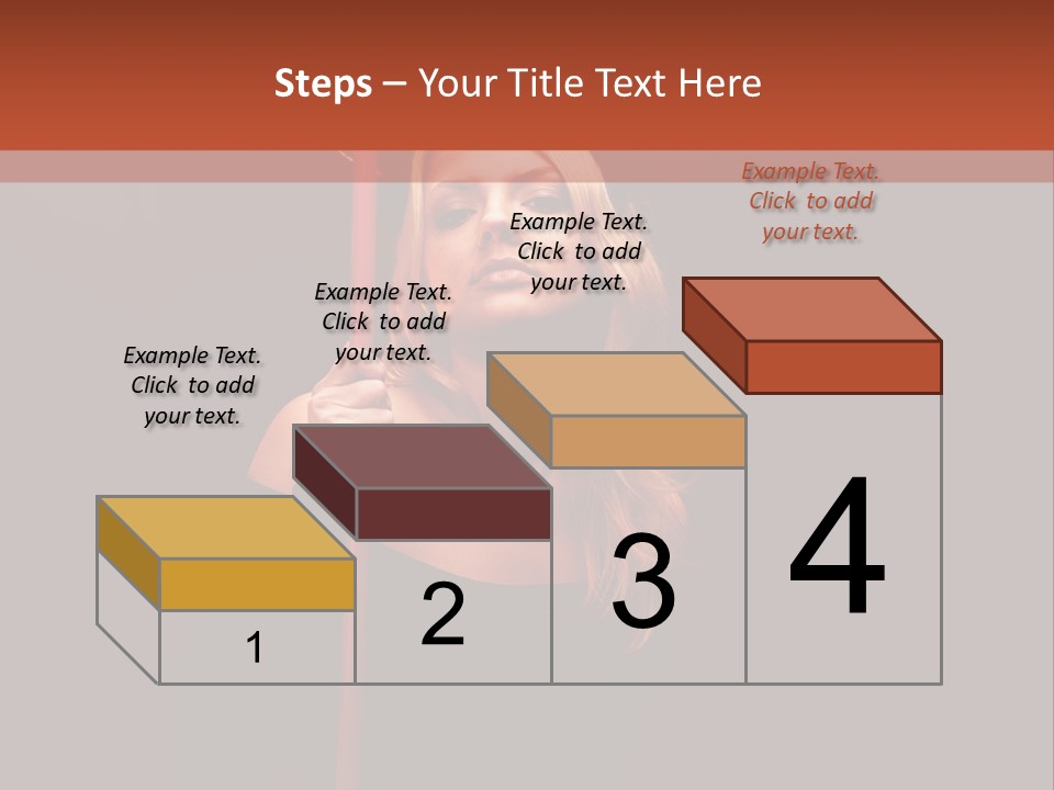 Girl Sensual Pretty PowerPoint Template