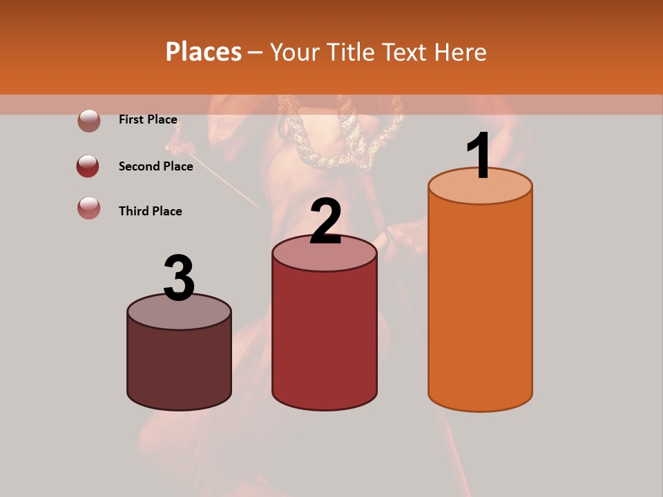 Black Trident Model PowerPoint Template