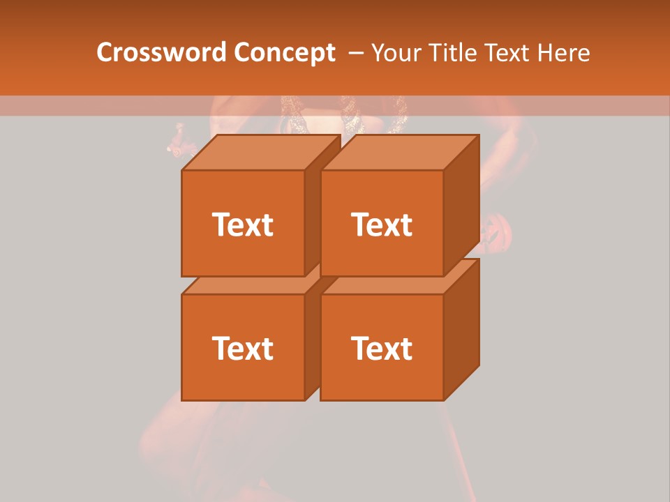 Black Trident Model PowerPoint Template
