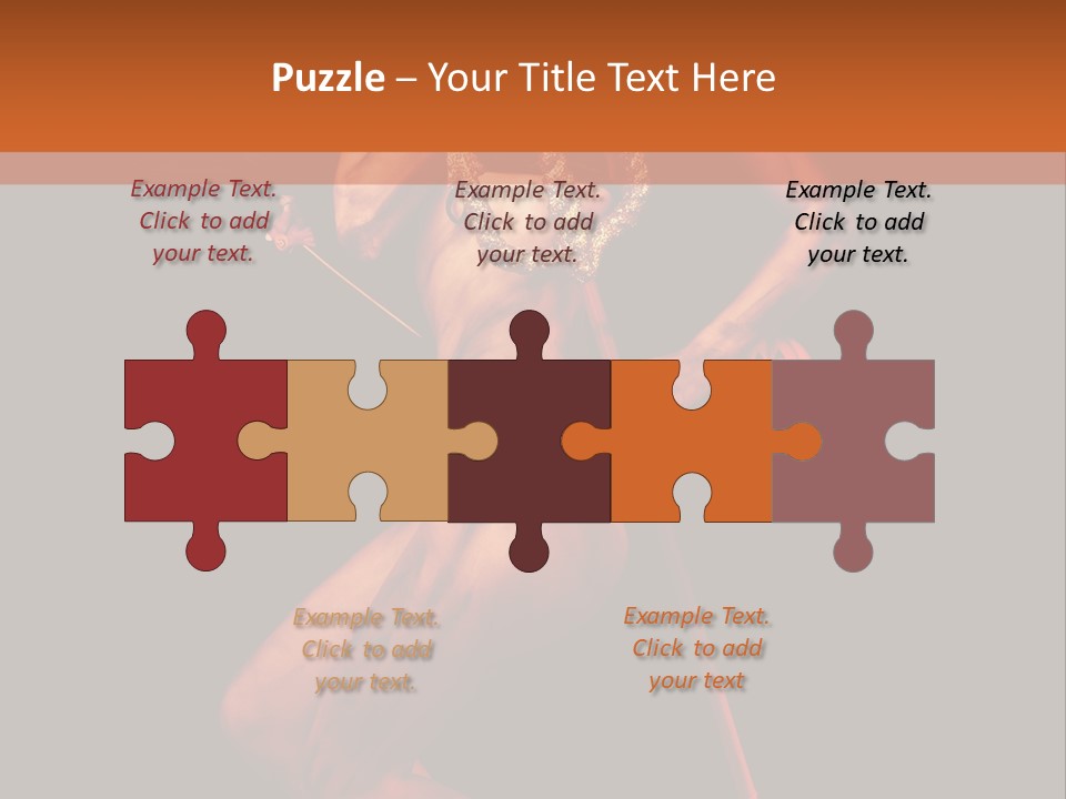 Black Trident Model PowerPoint Template
