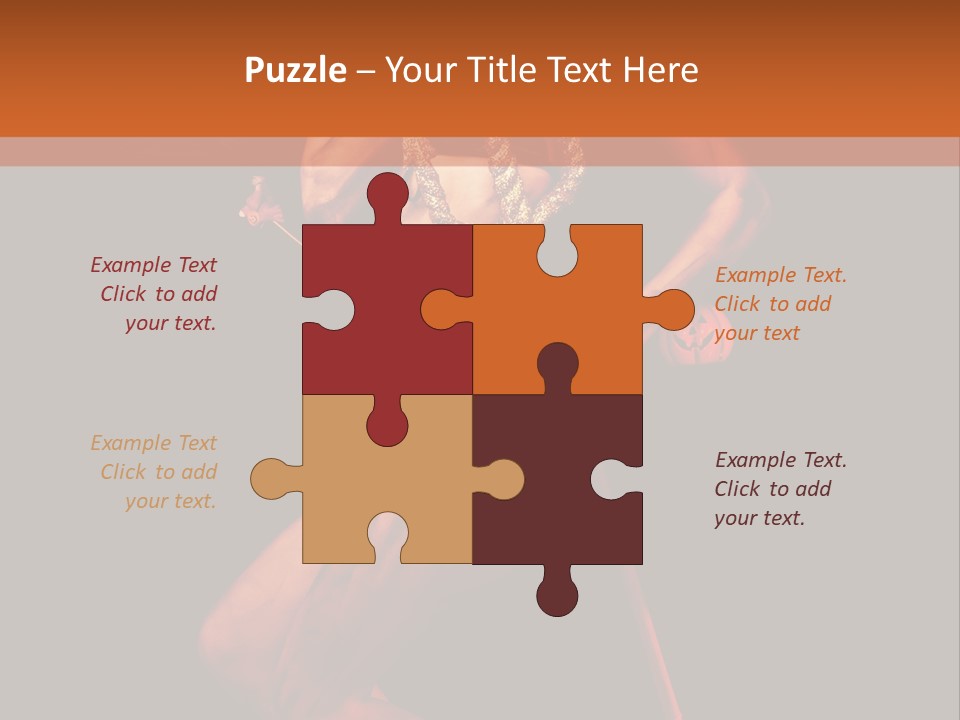 Black Trident Model PowerPoint Template