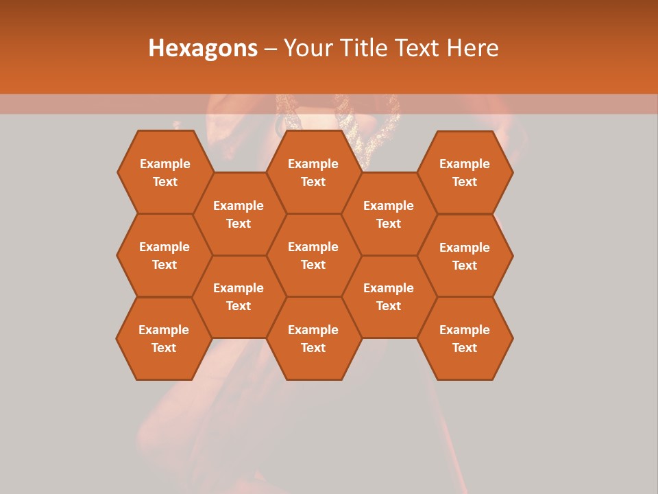 Black Trident Model PowerPoint Template