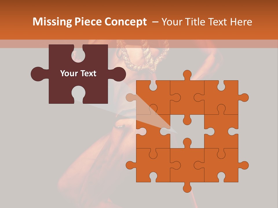 Black Trident Model PowerPoint Template