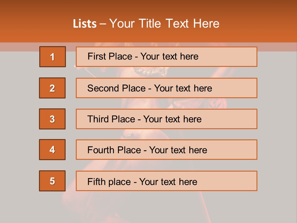 Black Trident Model PowerPoint Template
