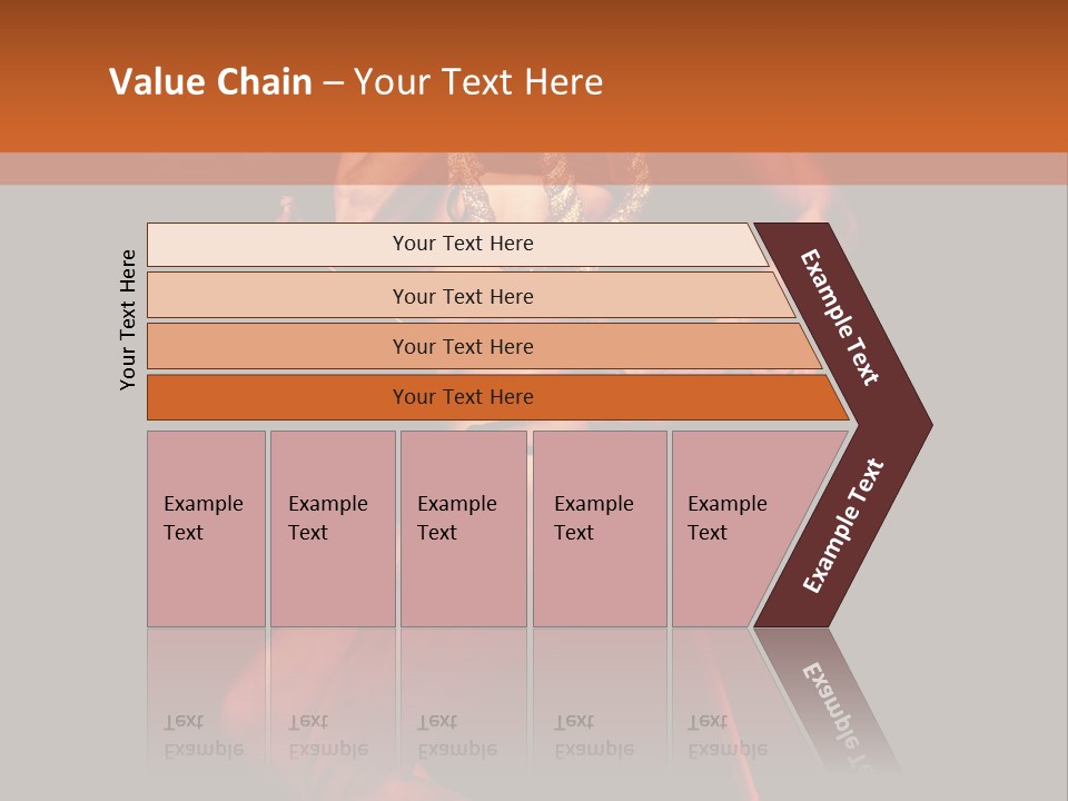 Black Trident Model PowerPoint Template