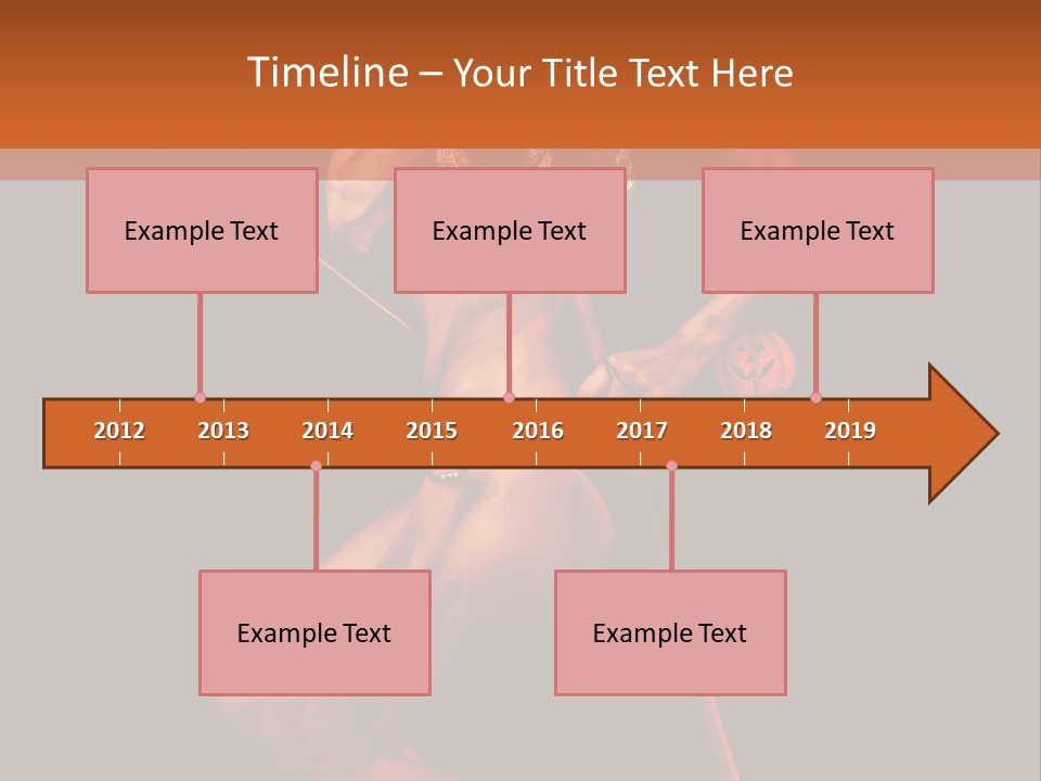 Black Trident Model PowerPoint Template