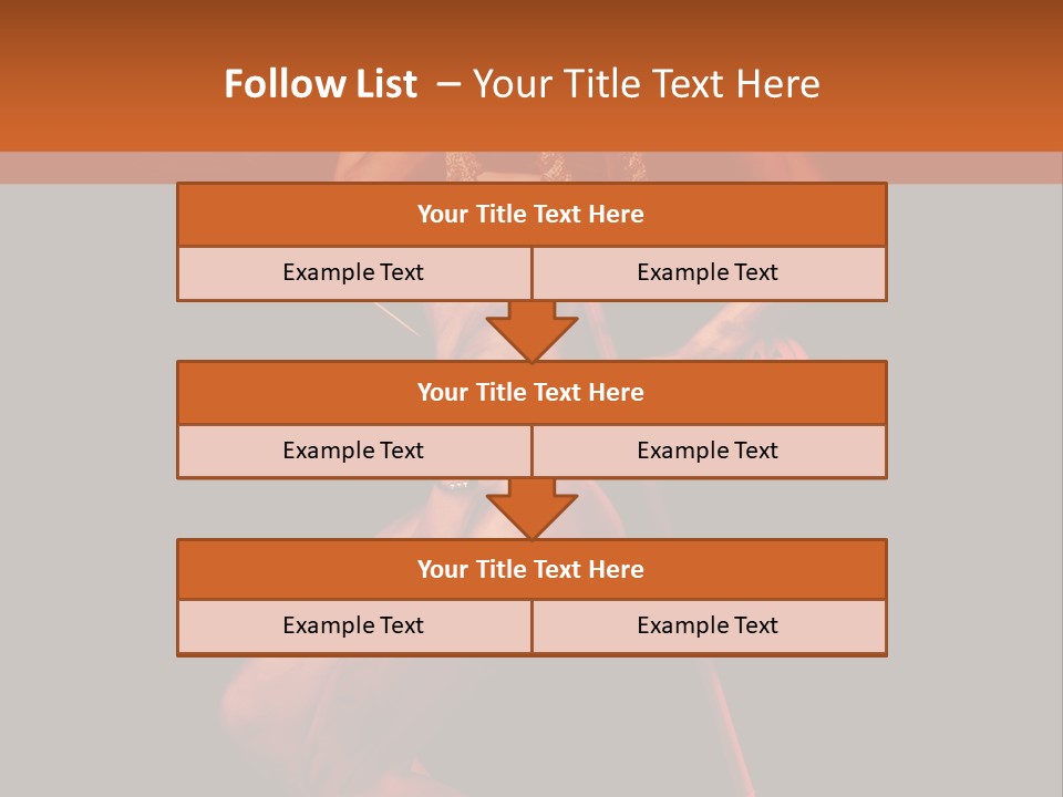 Black Trident Model PowerPoint Template