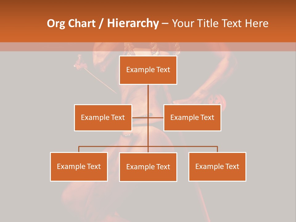 Black Trident Model PowerPoint Template