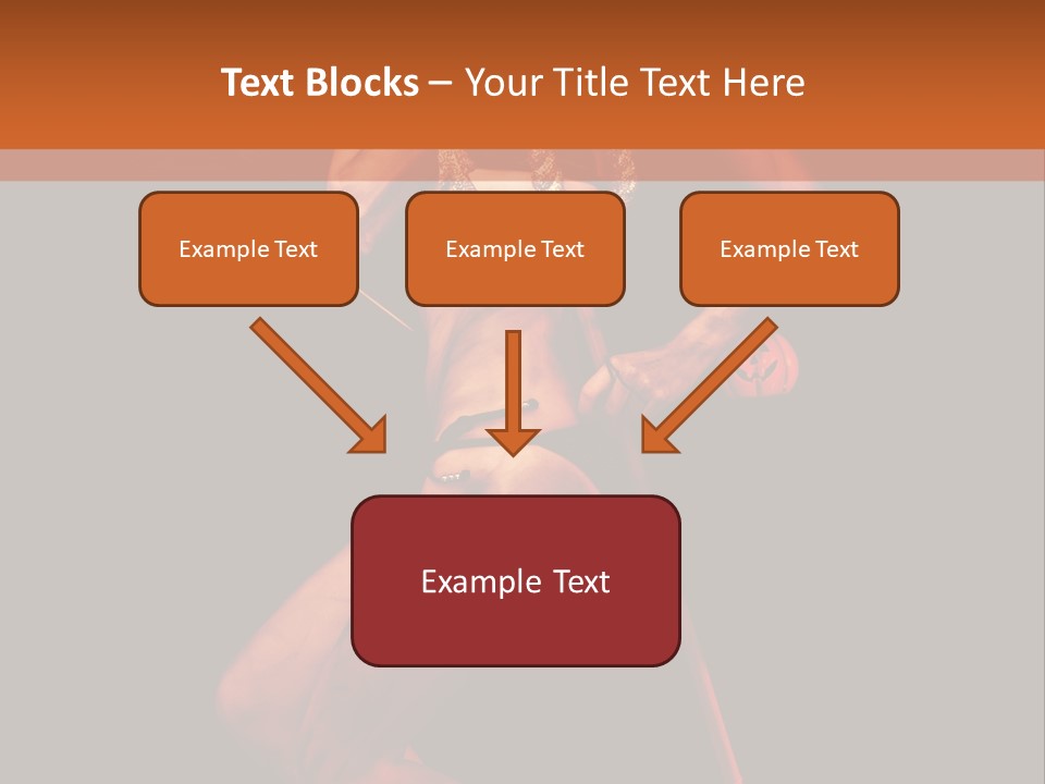 Black Trident Model PowerPoint Template