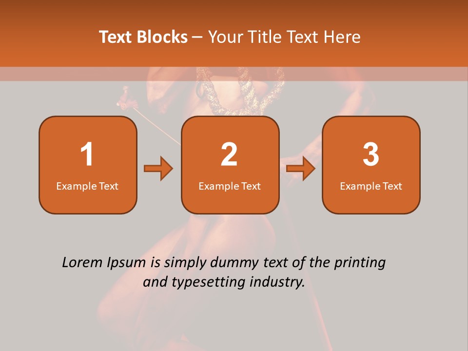 Black Trident Model PowerPoint Template