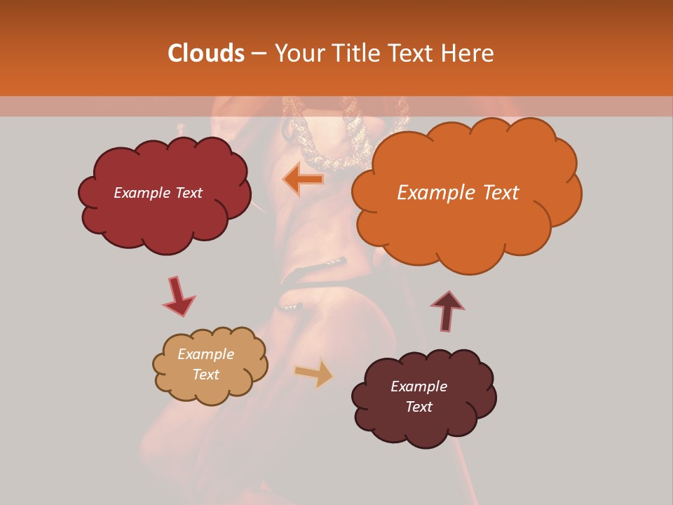 Black Trident Model PowerPoint Template