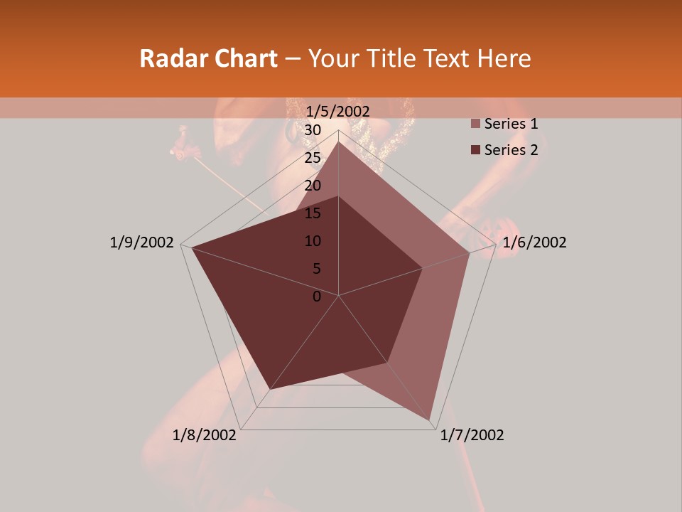 Black Trident Model PowerPoint Template