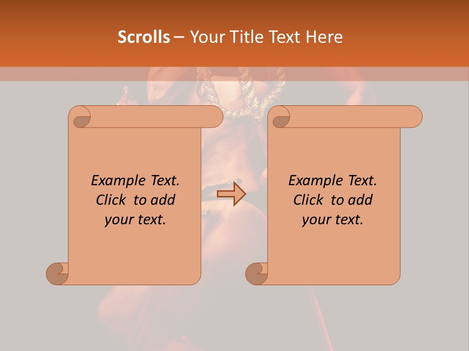 Black Trident Model PowerPoint Template