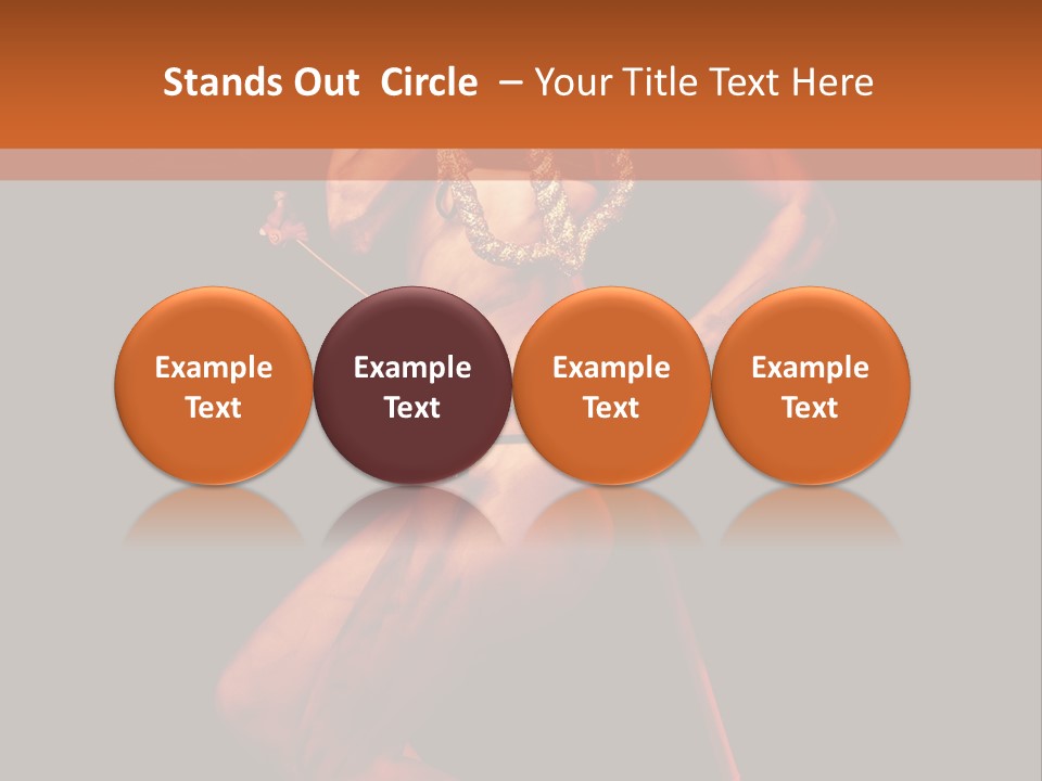 Black Trident Model PowerPoint Template