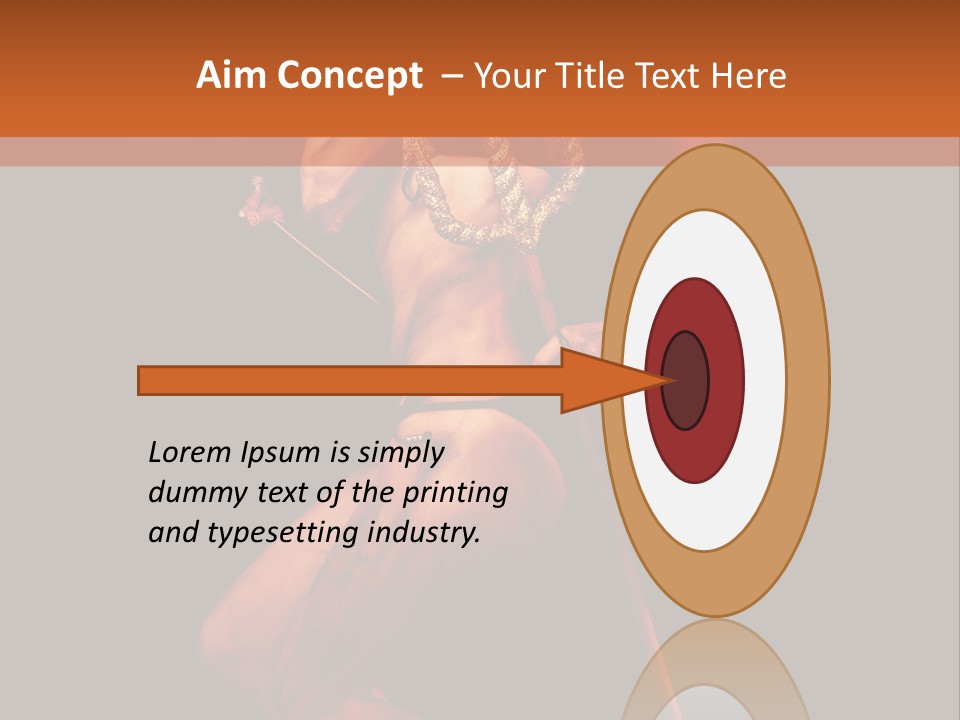 Black Trident Model PowerPoint Template