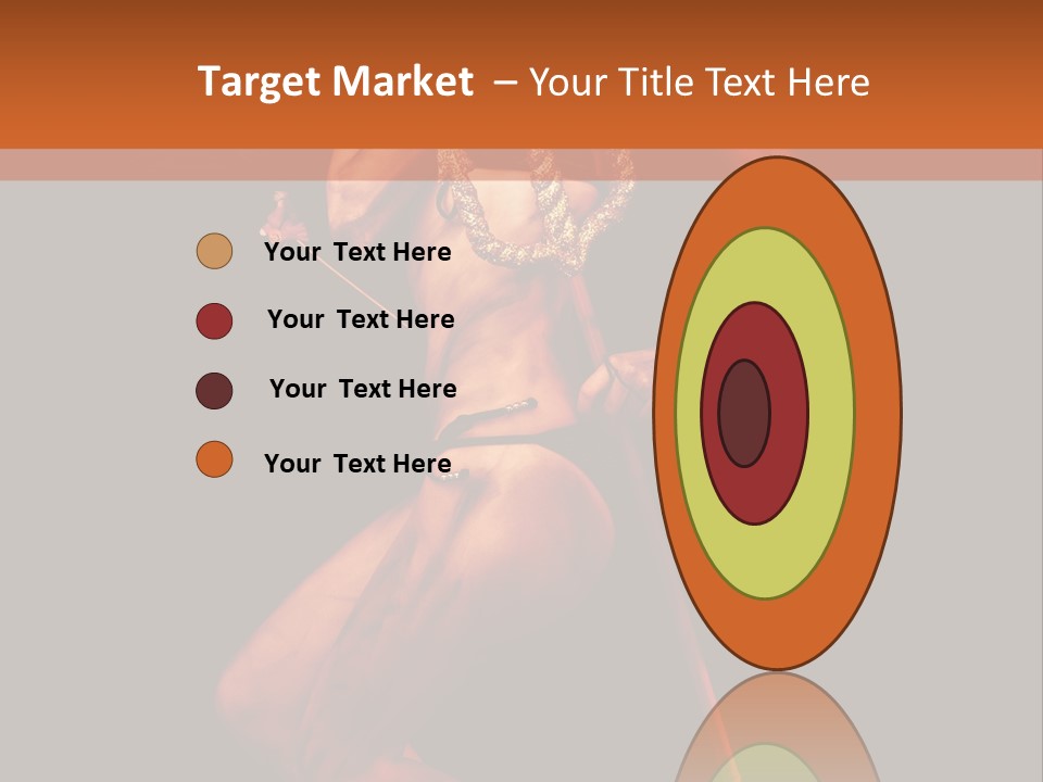 Black Trident Model PowerPoint Template