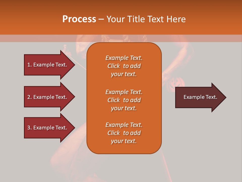 Black Trident Model PowerPoint Template