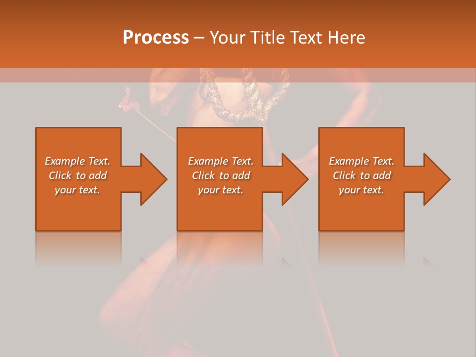 Black Trident Model PowerPoint Template
