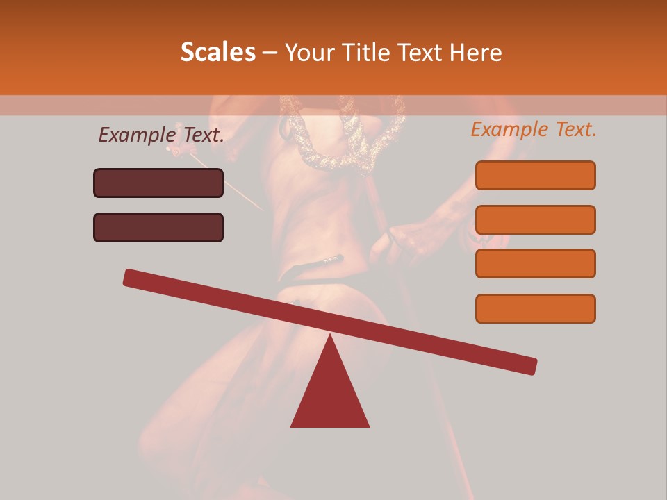 Black Trident Model PowerPoint Template
