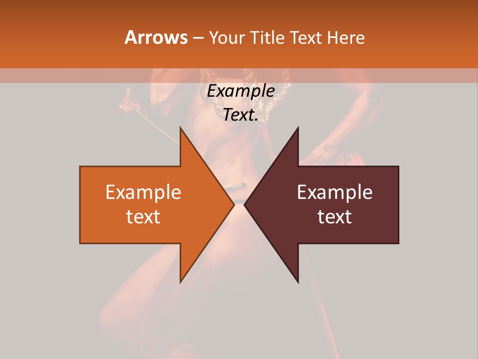 Black Trident Model PowerPoint Template