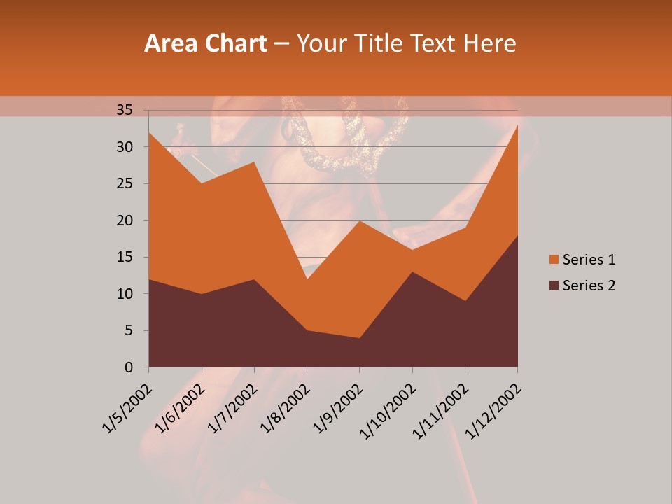 Black Trident Model PowerPoint Template