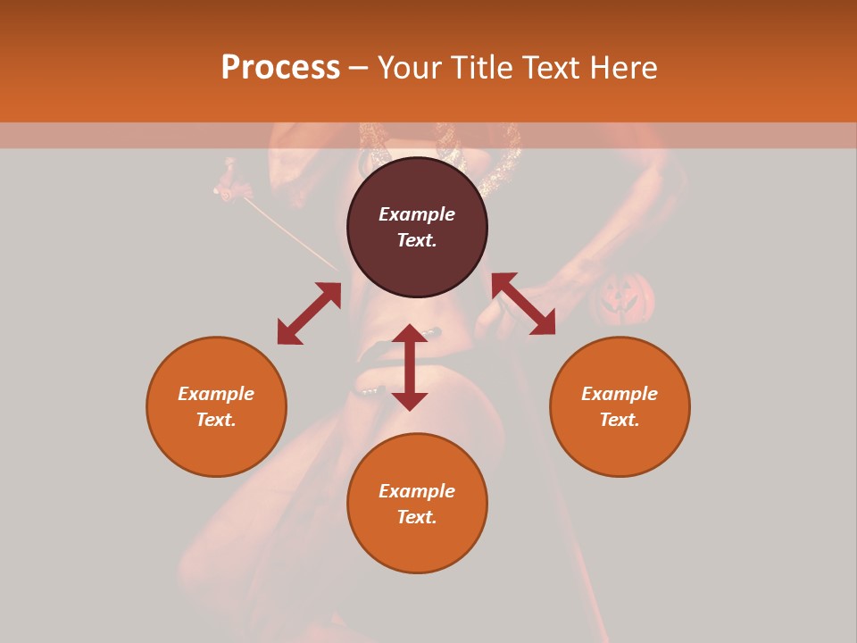 Black Trident Model PowerPoint Template