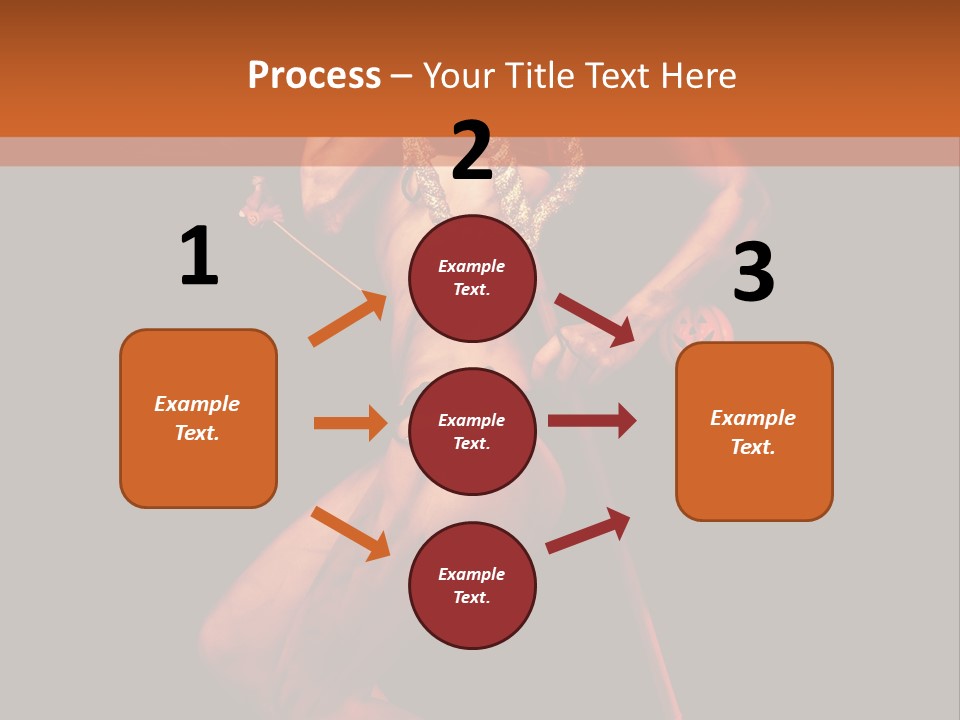 Black Trident Model PowerPoint Template