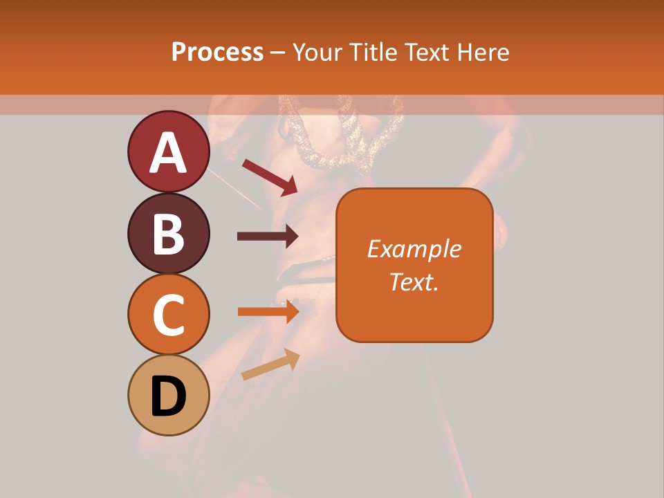 Black Trident Model PowerPoint Template