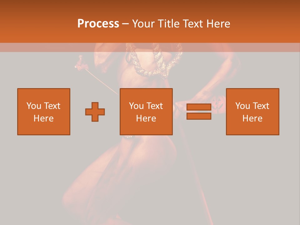 Black Trident Model PowerPoint Template