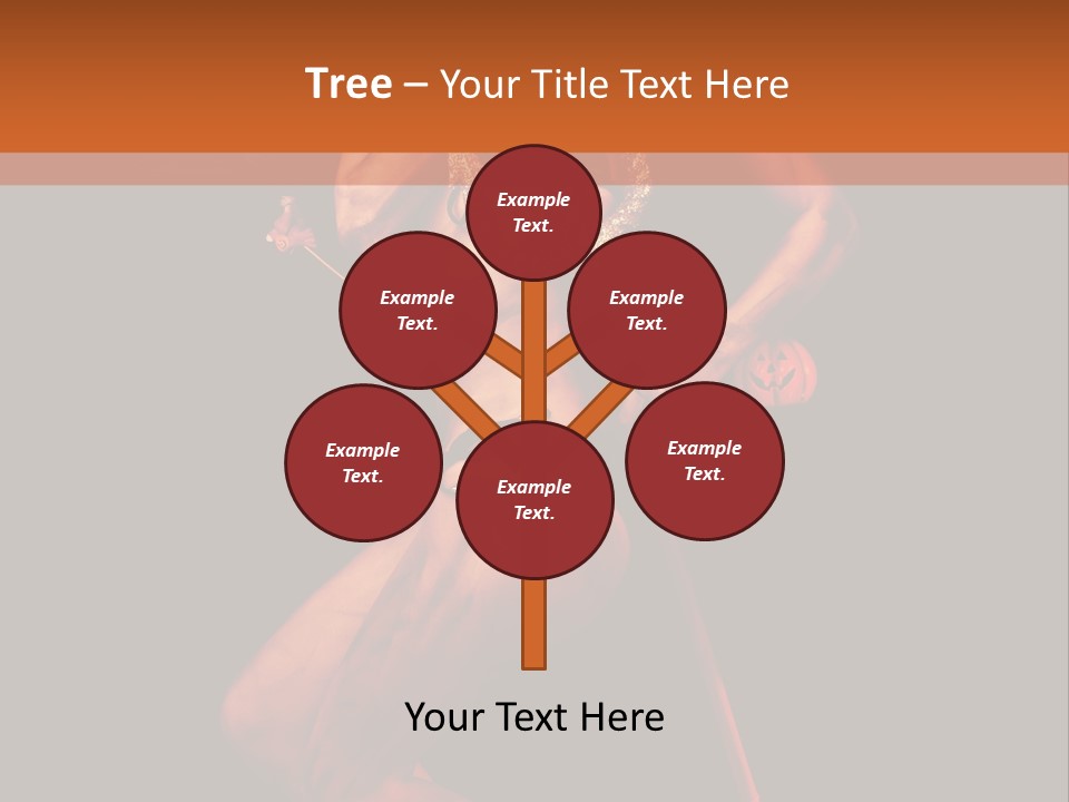 Black Trident Model PowerPoint Template