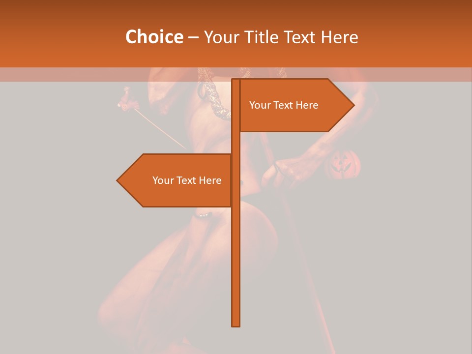 Black Trident Model PowerPoint Template
