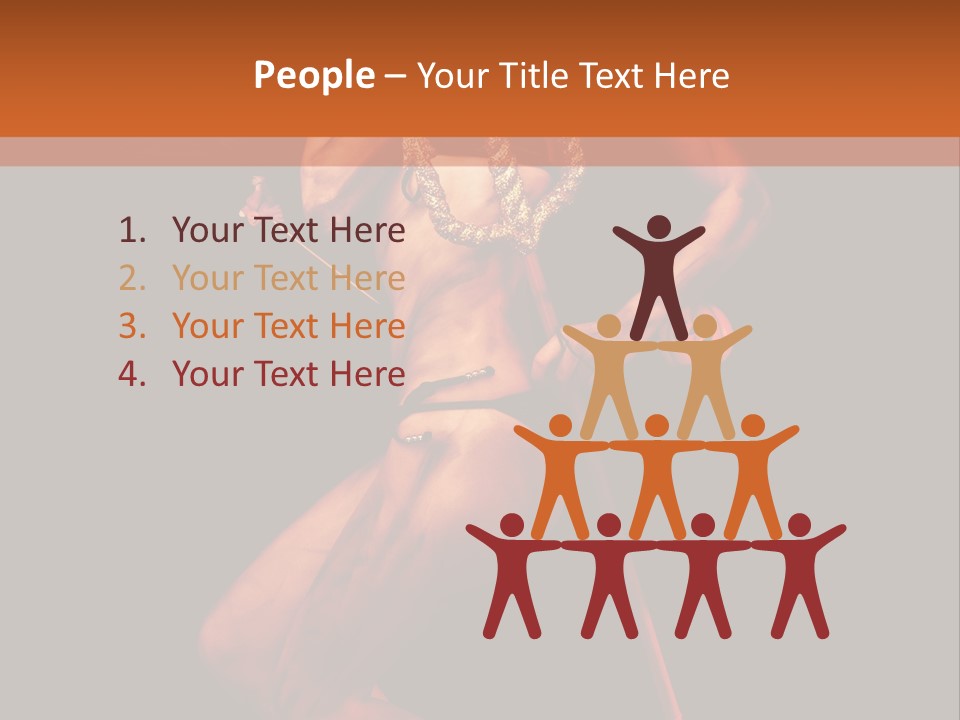 Black Trident Model PowerPoint Template