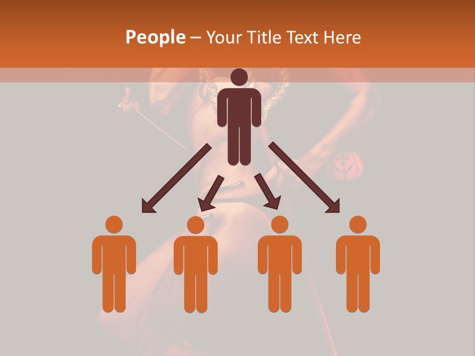 Black Trident Model PowerPoint Template