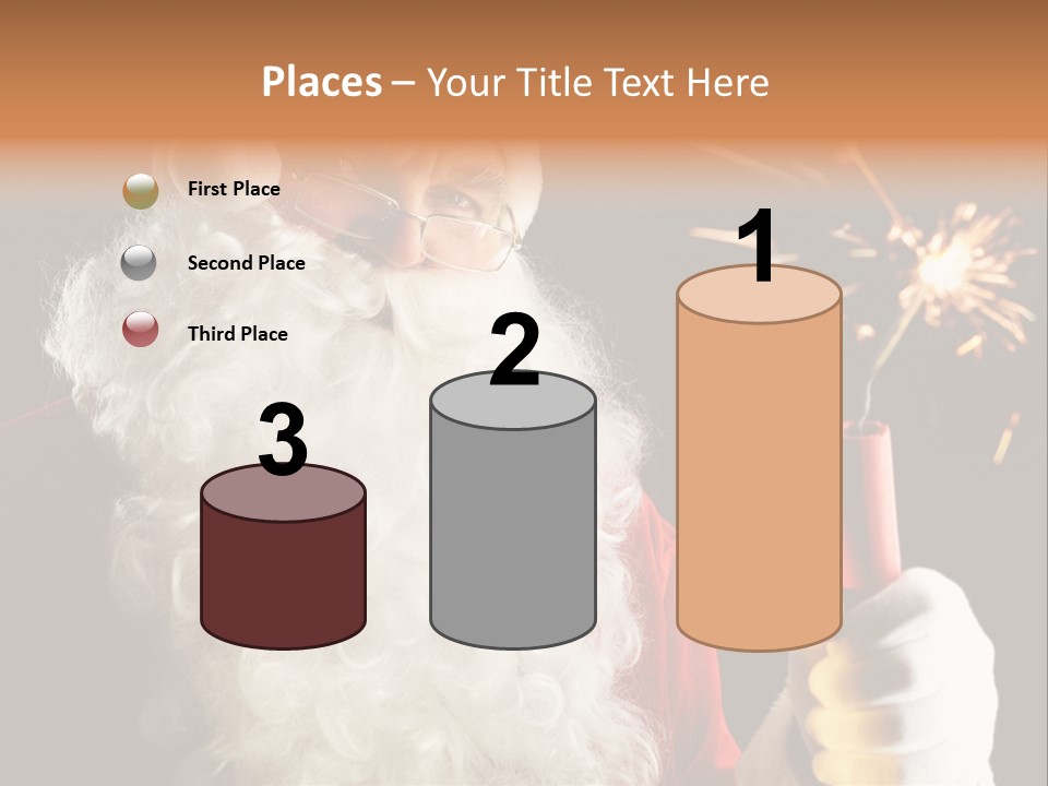 Male Navidad Firework PowerPoint Template