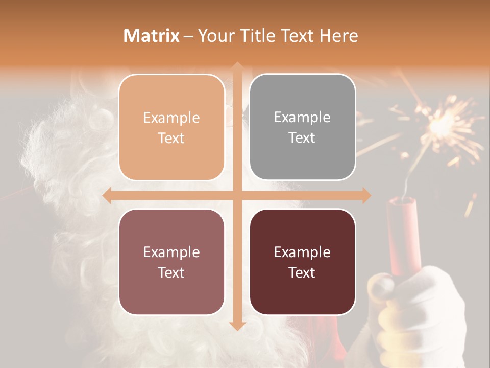 Male Navidad Firework PowerPoint Template