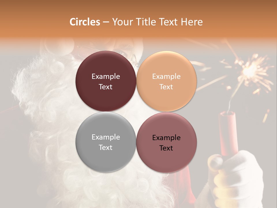 Male Navidad Firework PowerPoint Template