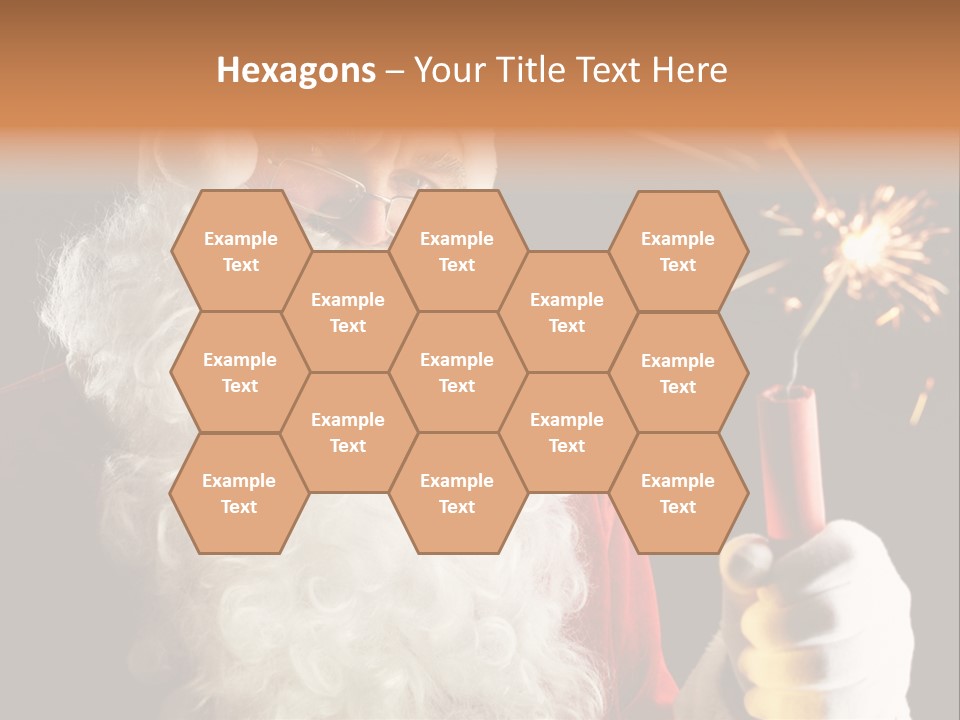 Male Navidad Firework PowerPoint Template