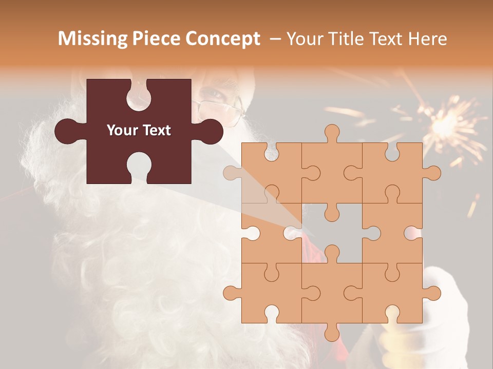 Male Navidad Firework PowerPoint Template