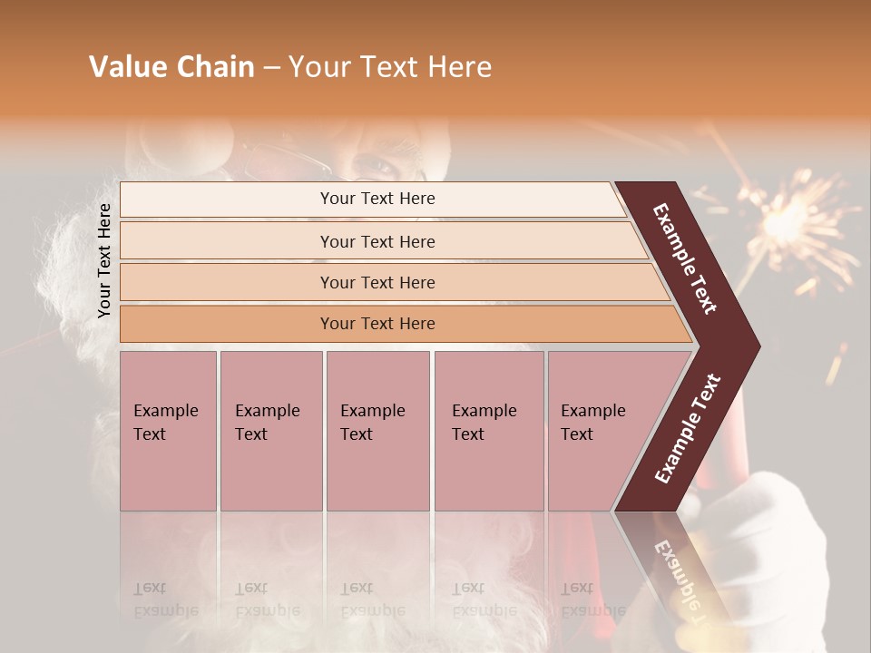 Male Navidad Firework PowerPoint Template