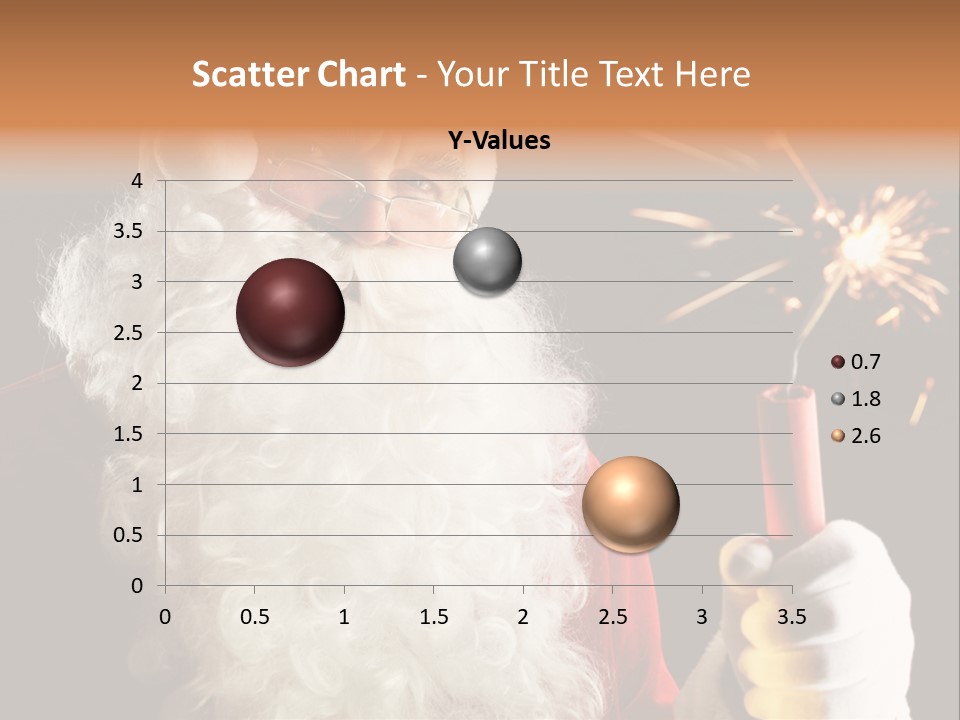 Male Navidad Firework PowerPoint Template