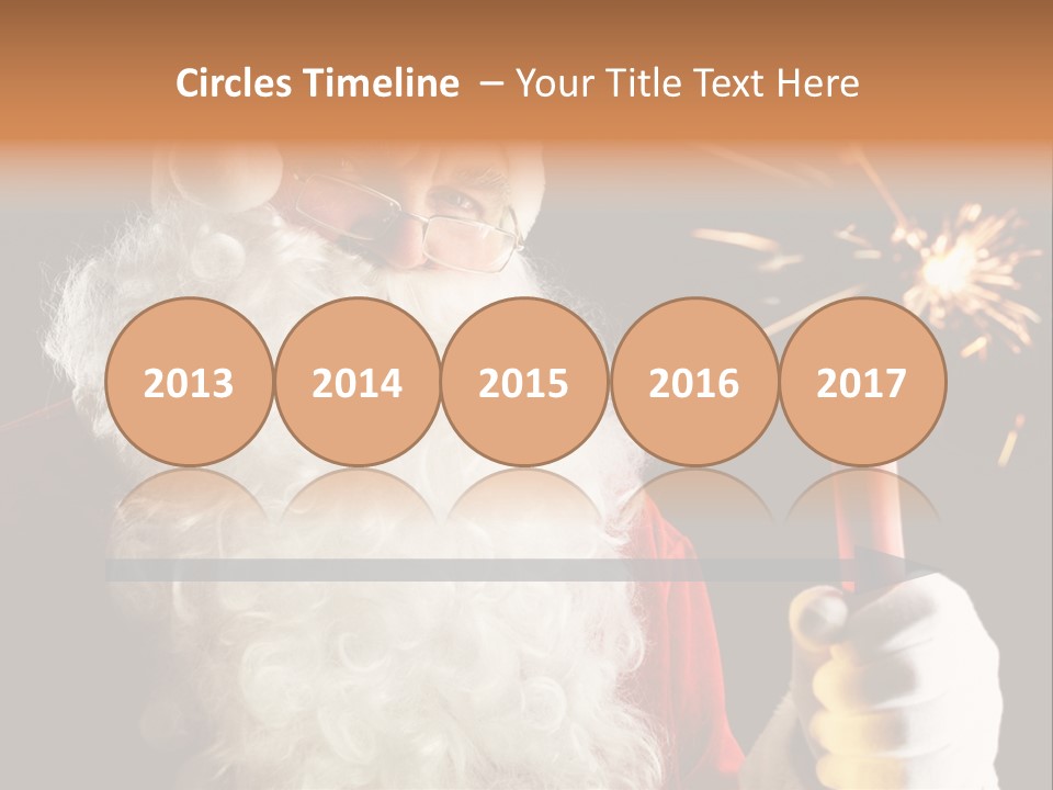 Male Navidad Firework PowerPoint Template