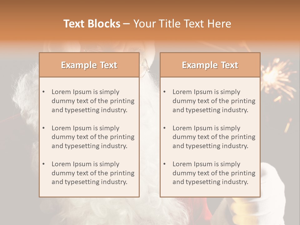 Male Navidad Firework PowerPoint Template